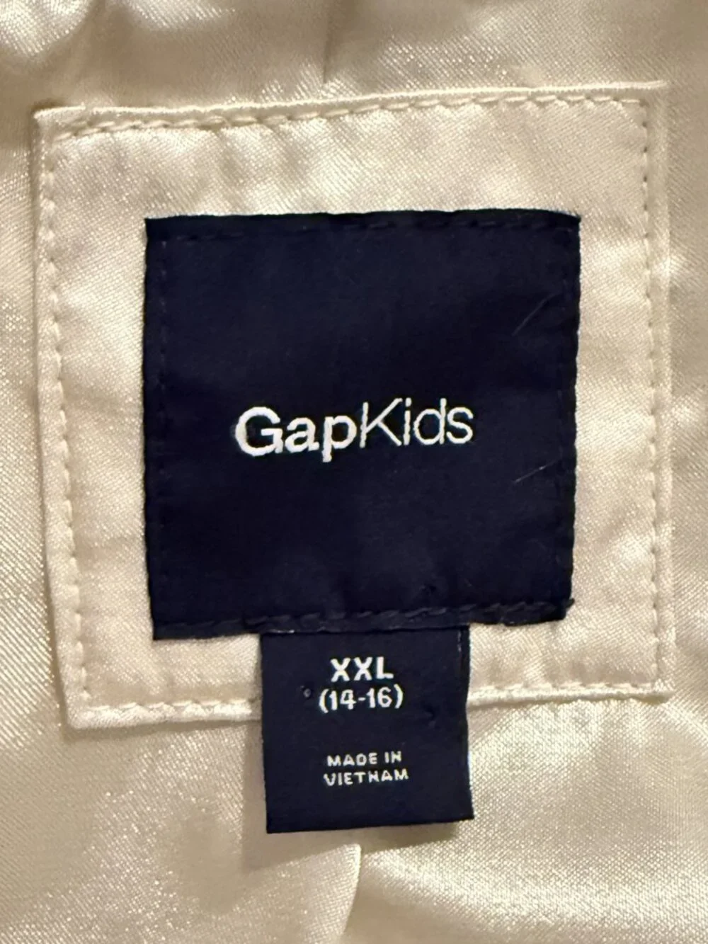 Gap Kids White Faux Fur Cropped Coat Jacket Girls XXL 14-16 Glam Dressy Teen